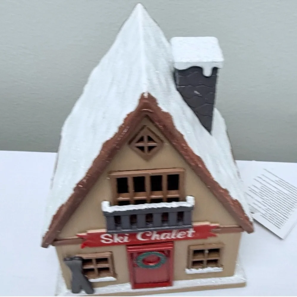 Target LED Ski Chalet Cabin Houses Village, 6.5